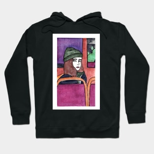 Girl With Green Hat Hoodie